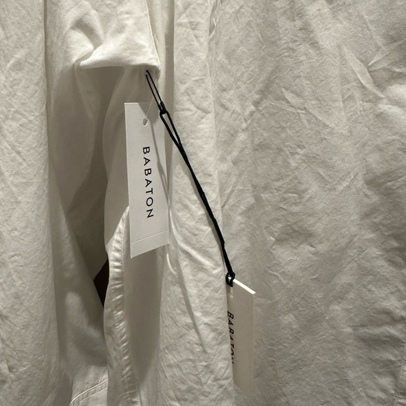 BRAND NEW WITH TAG Aritzia Babaton Essential Oversized White Shirt - Picture 4 of 8